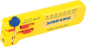 Abisolierwerkzeug für PVC-Drähte, 0,08-2,5 mm², AWG 28-18, Leiter-Ø 0,4-12 mm, L 102 mm, 34.5 g, 40026