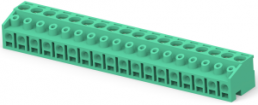 Leiterplattenklemme, 18-polig, RM 5 mm, 0,05-2 mm², 12 A, Käfigklemme, grün, 1-282830-9