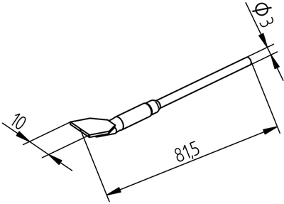 0452FDLF100 Ersa Lötspitzen, Entlötspitzen und Heißluftdüsen Bild 2