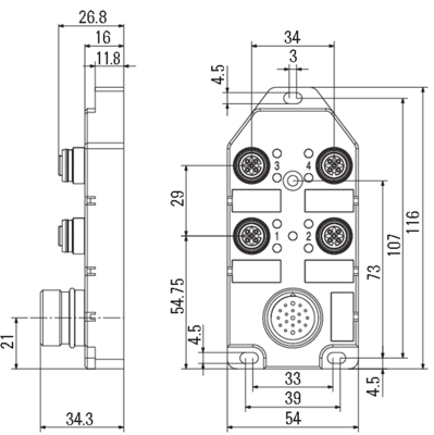 1861540000 Weidmüller Sensor-Actuator Distribution Boxes Image 2