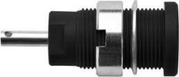 4 mm Buchse, Lötanschluss, Einbau-Ø 12.2 mm, CAT III, schwarz, SEB 6525 NI / SW