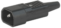 Geräteanschlussstecker E, 3-polig, Kabelmontage, Schraubanschluss, 1,5 mm², schwarz, 4735.0000