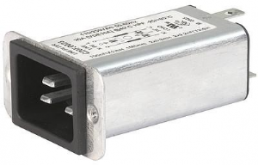 IEC-Stecker-C20, 50 bis 60 Hz, 16 A, 250 VAC, 300 µH, Flachstecker 6,3 mm, C20F.0121