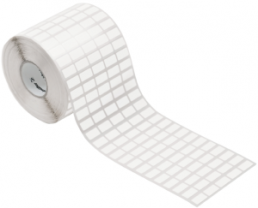Baumwollgewebe Etikett, (L x B) 17 x 9 mm, weiß, Rolle mit 10000 Stk