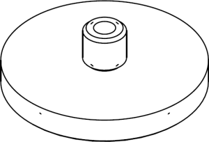 Schleifteller, Ø 30 mm, Schaftlänge 5.8 mm, Dicke 4 mm, Scheibe, 20990001091