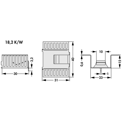FK 281 MI 247 H Fischer Elektronik Kühlkörper Bild 2