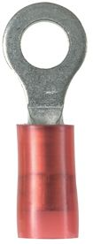 Isolierter Ringkabelschuh, AWG 12 bis 10, 4.3 mm, M4, gelb