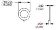 Sicherungsscheibe, H 2.3 mm, Außen-Ø 18.2 mm, Messing, vernickelt, 707200201