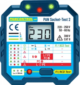 PAN SOCKET-TEST-2 PANCONTROL VDE-Tester, Installationstester, Isolationsmessgeräte