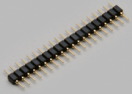Stiftleiste, 40-polig, RM 2.54 mm, gerade, schwarz, 10120540