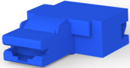 Isoliergehäuse für 6,35 mm, 1-polig, Nylon, UL 94V-0, blau, 1-172469-2