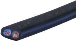 PVC Schlauchleitung H03VVH2-F 2 x 0,75 mm², ungeschirmt, schwarz