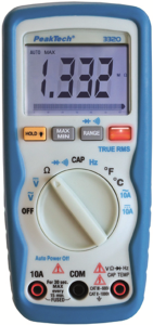TRMS Digital-Multimeter P 3320, 10 A(DC), 10 A(AC), 600 VDC, 600 VAC, 4 nF bis 4 mF, CAT II 1000 V, CAT III 600 V