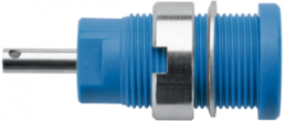 4 mm Buchse, Lötanschluss, Einbau-Ø 12.2 mm, CAT III, blau, SEB 6525 NI / BL