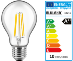 LED-Lampe, E27, 10 W, 1340 lm, 240 V (AC), 2700 K, 300 °, klar, warmweiß, A++