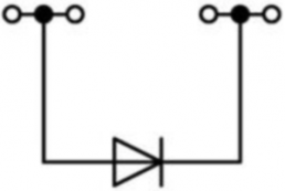 4-Leiter-Diodenklemme, Federklemmanschluss, 0,08-1,5 mm², 1-polig, 500 mA, grau, 279-623/281-410