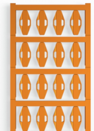 Polyamid Kabelmarkierer, beschriftbar, (B x H) 60 x 11 mm, max. Bündel-Ø 40 mm, orange, 1481230000