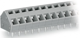 Leiterplattenklemme, 12-polig, RM 5 mm, 0,08-2,5 mm², 24 A, Käfigklemme, grau, 236-412/332-000