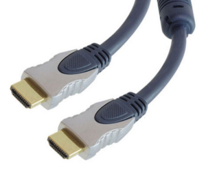 HDMI Kabel, HDMI Stecker Typ A auf HDMI Stecker Typ A, vergoldet, 2 m, dunkelblau