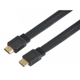 HDMI 2.0 Flachkabel, HDMI-Stecker auf HDMI-Stecker, 0,5 m, schwarz