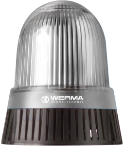 LED-Sirene (Dauer, Blitz), Ø 146 mm, 108 dB, weiß, 24 V AC/DC, 431 400 75