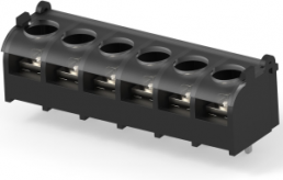 Leiterplattenklemme, 6-polig, 0,3-2,0 mm², 15 A, Schraubanschluss, schwarz, 1546927-6