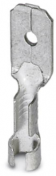 Flachstecker, 6,3 x 0,8 mm, L 20 mm, unisoliert, gerade, silber, 0,5-1,5 mm², AWG 20-16, 3240161