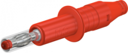 4 mm Stecker, Schraubanschluss, 2,5 mm², CAT II, rot, 66.9584-22