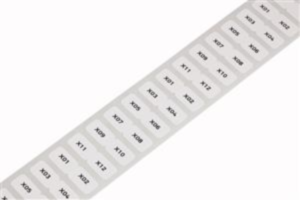 Polyester Etikett, (L x B) 15 x 9 mm, weiß, Rolle mit 3000 Stk