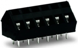 Leiterplattenklemme, 2-polig, RM 5 mm, 0,08-2,5 mm², 24 A, Käfigklemme, schwarz, 236-402/334-604