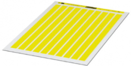 Polyester Etikett, (L x B) 15 x 9 mm, gelb, DIN-A4-Bogen mit 290 Stk