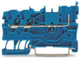 2-Leiter/1-Pin-Basisklemme, Federklemmanschluss, 0,14-1,5 mm², 1-polig, 13.5 A, 6 kV, blau, 2020-1304
