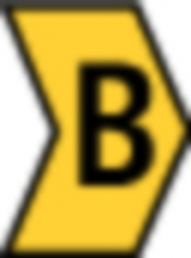 PVC Kabelmarkierer, Aufdruck "B", (L x B) 3.5 x 3.3 mm, max. Bündel-Ø 3 mm, gelb, 515-01024