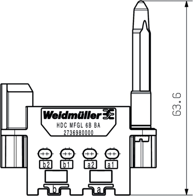 2736980000 Weidmüller Gehäuse für schwere Steckverbinder Bild 2