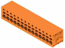 Leiterplattenklemme, 14-polig, RM 5.08 mm, 0,12-2,5 mm², 20 A, Federklemmanschluss, orange, 1331090000