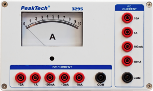 Analog-Amperemeter von 1 mA bis 10 A für AC/DC Messung