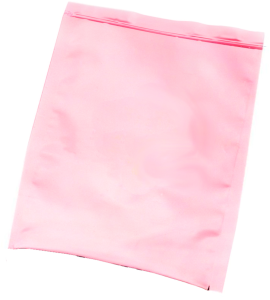 ESD-Protect Verpackungsbeutel Pink Polybag 125 mm x 200 mm, ableitfähig, Zip-Verschluß