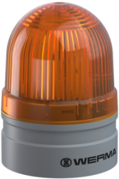 LED-Aufbauleuchte TwinLIGHT, Ø 62 mm, gelb, 115-230 VAC, IP66