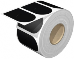 Polyester Gerätemarkierer, (L x B) 56 x 36 mm, schwarz, Rolle mit 1000 Stk
