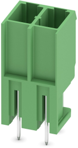 Stiftleiste, 2-polig, RM 7.62 mm, gerade, grün, 1804687
