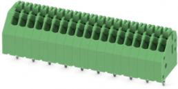 Leiterplattenklemme, 19-polig, RM 2.5 mm, 0,14-0,5 mm², 2 A, Federklemmanschluss, grün, 1990177