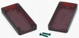 ABS Gehäuse, (L x B x H) 65 x 30 x 15 mm, rot/transparent, IP54, 1551USB3TRD