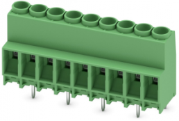 Leiterplattenklemme, 9-polig, RM 6.35 mm, 0,2-6,0 mm², 41 A, Schraubanschluss, grün, 1777613