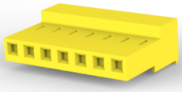 Buchsengehäuse, 7-polig, RM 3.96 mm, gerade, gelb, 3-640432-7