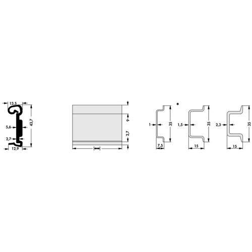 KL 35 K 50 Fischer Elektronik Zubehör für Hutschienen Bild 2