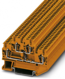 Bauelement-Reihenklemme, Federzuganschluss, 0,08-4,0 mm², 22 A, 6 kV, orange, 3035399