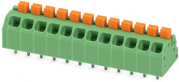Leiterplattenklemme, 12-polig, RM 3.5 mm, 0,2-1,5 mm², 16 A, Federklemmanschluss, grün, 1862149