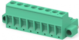 Leiterplattenklemme, 8-polig, RM 5 mm, 0,05-3 mm², 15 A, Käfigklemme, grün, 796858-8
