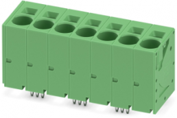 Leiterplattenklemme, 7-polig, RM 10 mm, 0,75-16 mm², 76 A, Federklemmanschluss, grün, 1735927