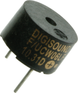 Signalgeber, 82 dB, 5 VDC, 30 mA, schwarz